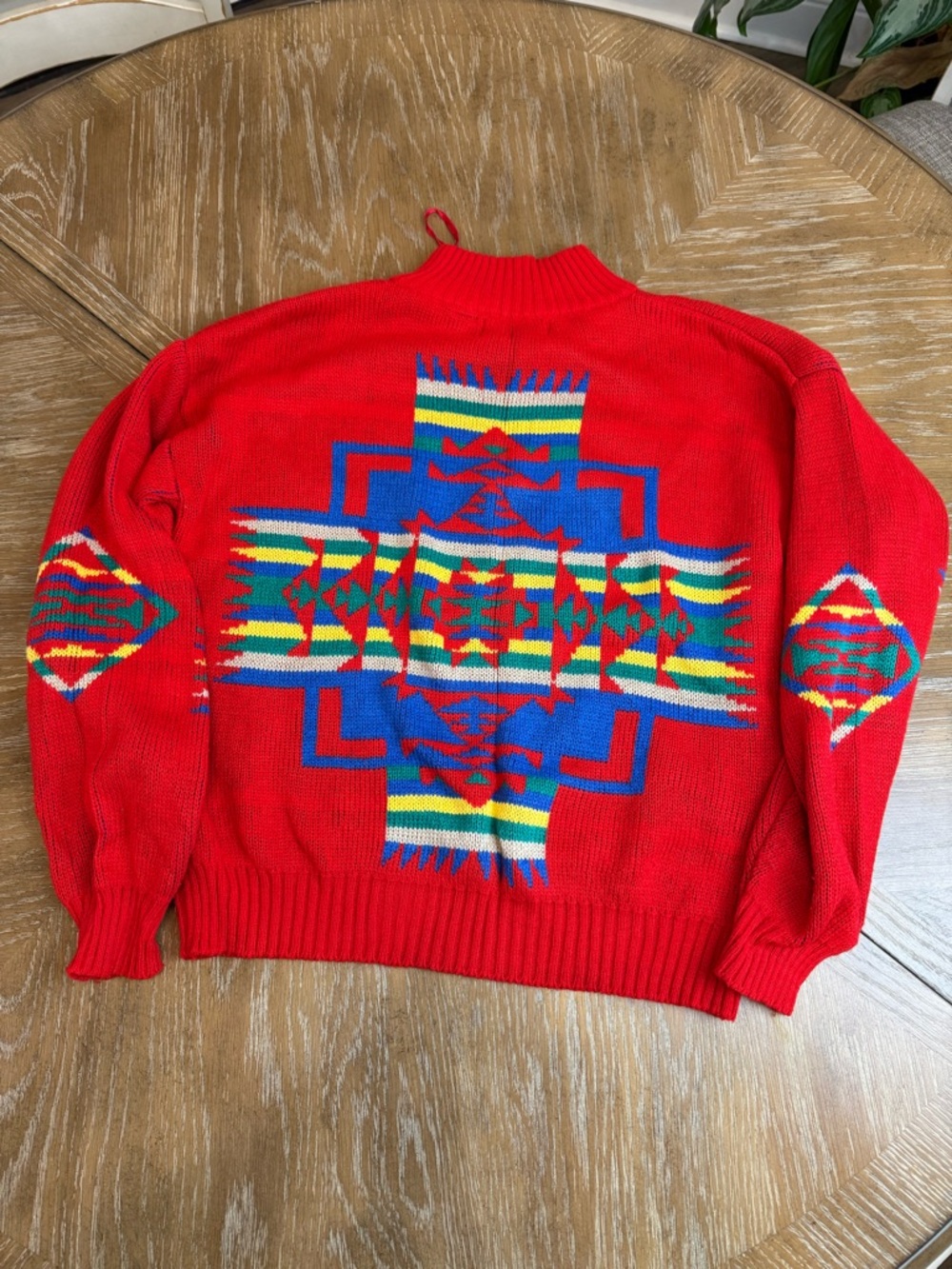Vintage Rainbow Ridge Geometric Aztec Pattern Sweater - Picture 3 of 7